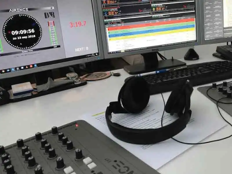 studio van Lokale Omroep Zeewolde