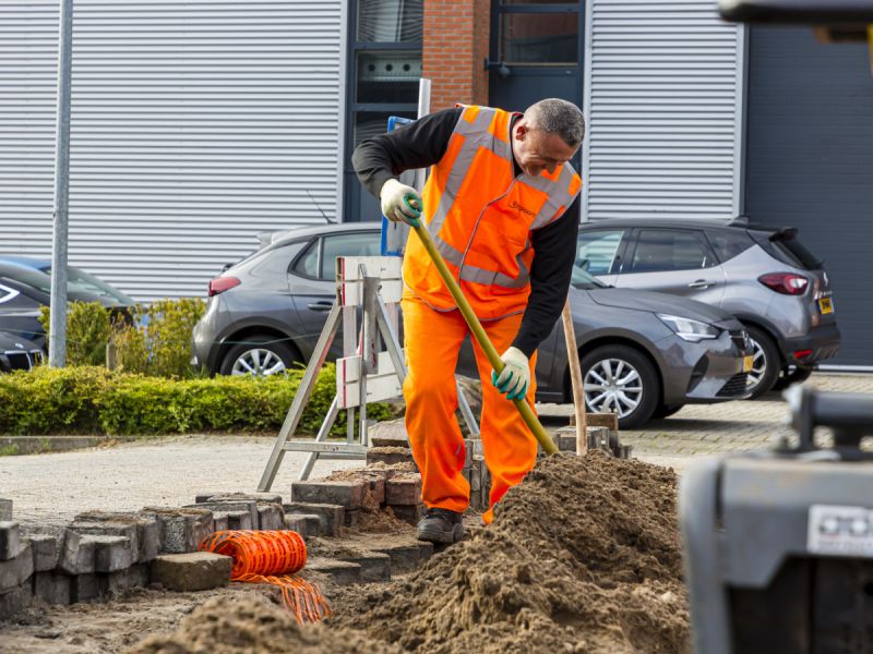 Aanleg glasvezelnet op bedrijventerrein Horsterparc in Zeewolde gestart