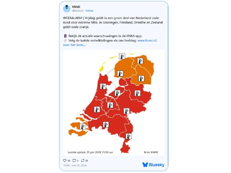 Code rood van het KNMI