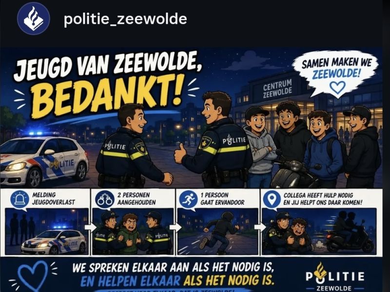 Een strip over de gebeurtenissen van die avond