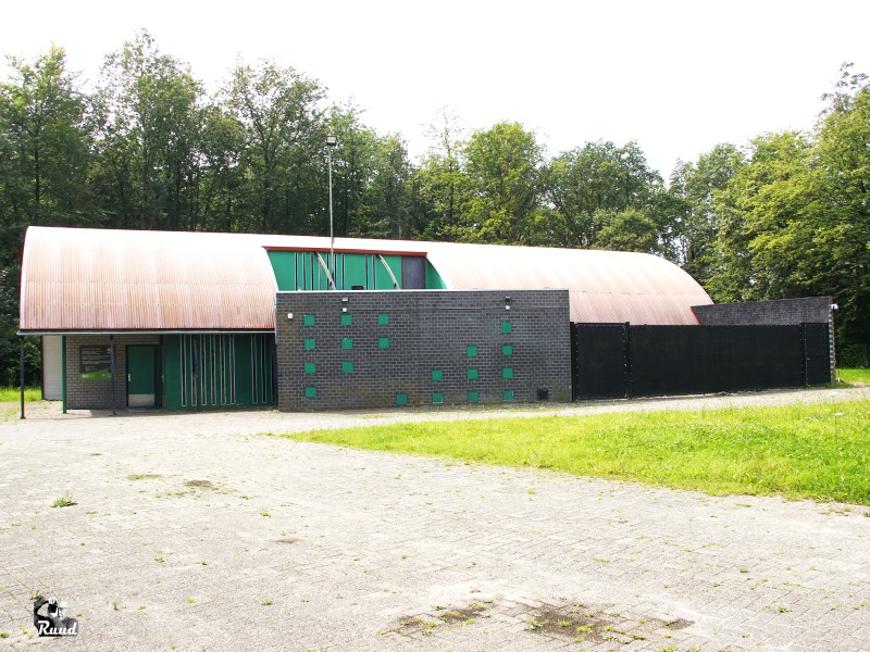 De groene Schuur vanaf de zijkant