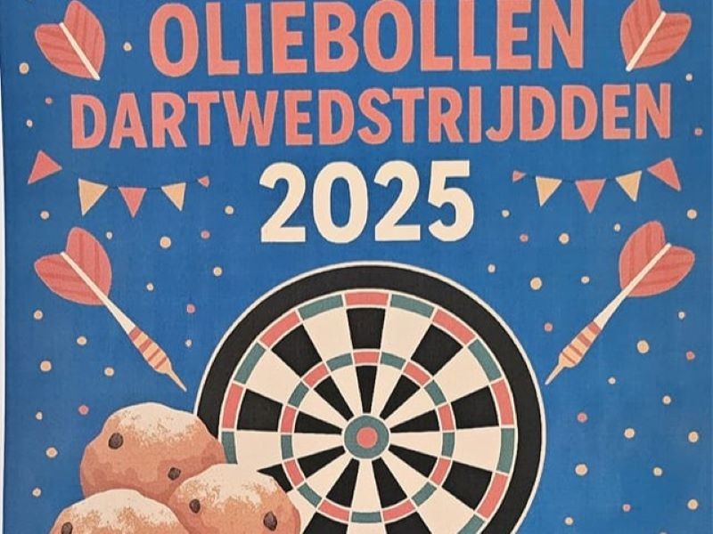 Gezellige oliebollen en darts bij HSV Ons Stekkie in Zeewolde