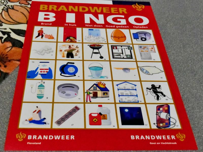 Brandweerbingo brengt brandveiligheid op speelse manier onder de aandacht