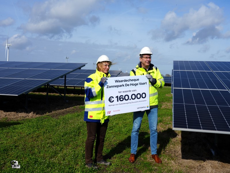 Zonnepark De Hoge Vaart geopend in Zeewolde