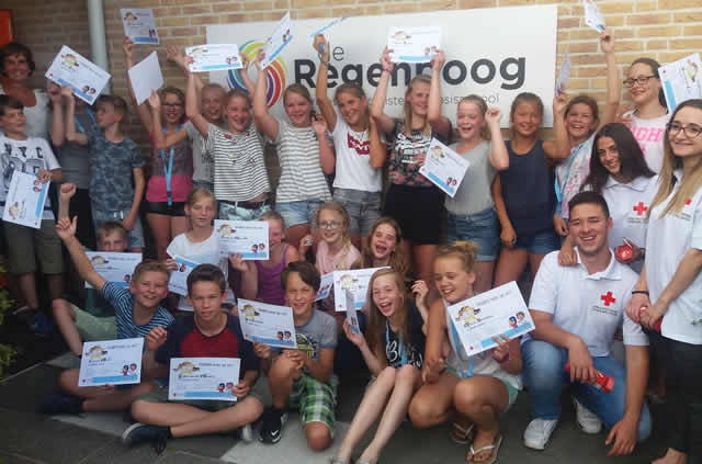 Achtste groepers behalen diploma jeugd-EHBO