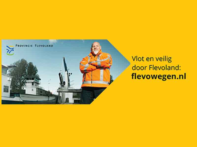 Flevoland trapt nieuwe jaar af met nieuwe Infra website voor (vaar)weggebruiker