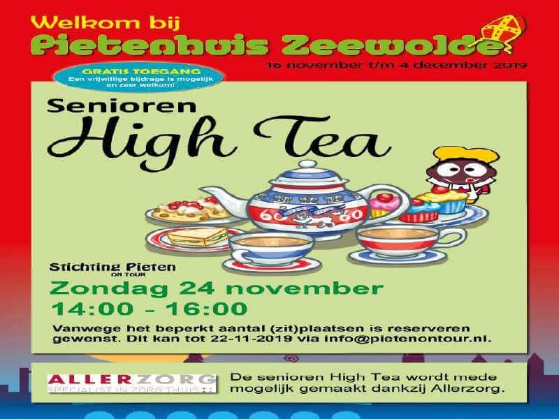 High Tea senioren in Pietenhuis Zeewolde