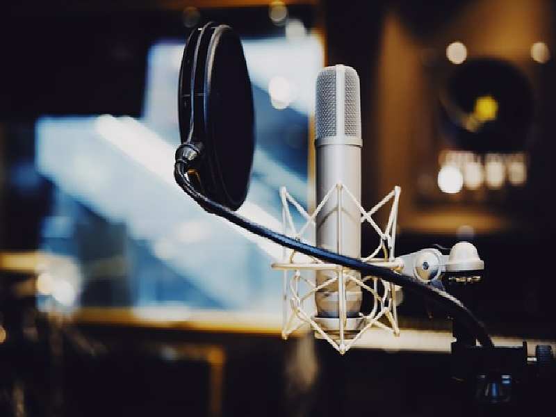 Microfoon in studio