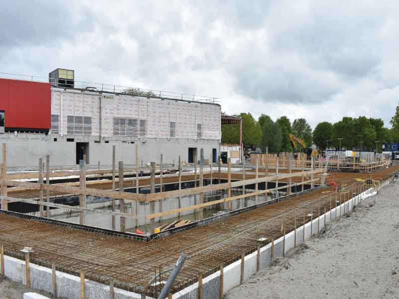 Hoogste punt bereikt van nieuwe sportcomplex Het Baken