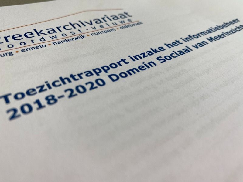 Archiefdiensten waarschuwen; archief Meerinzicht niet op orde 