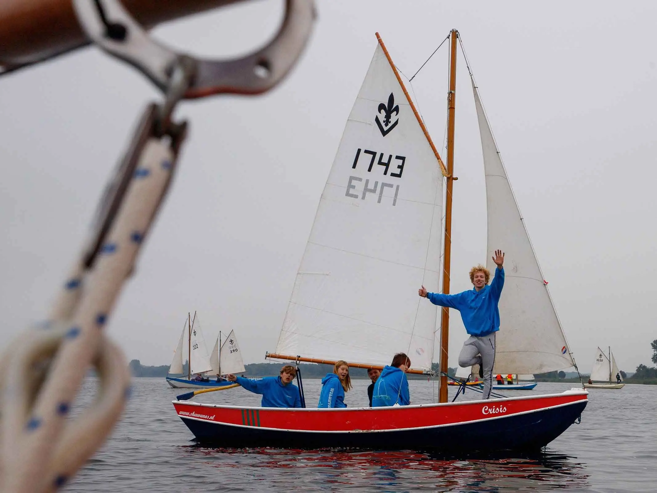 Eerste NK Lelievlet zeilen op Scoutinglandgoed groot succes