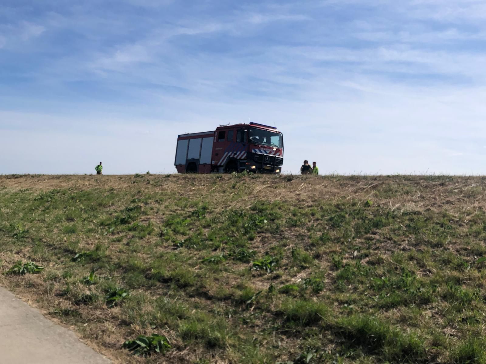 Nieuwe bermbrand Knardijk