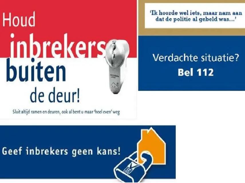 Inbrekers weten te ontkomen