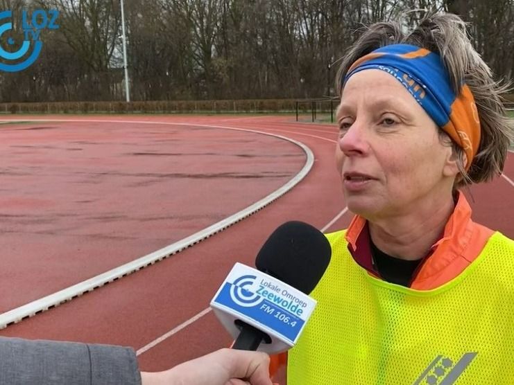 Lunchtraining op atletiekbaan