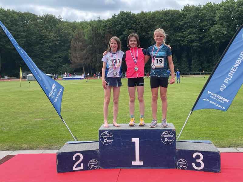 Podium en veel PR's op Nationale A-games Atletiek