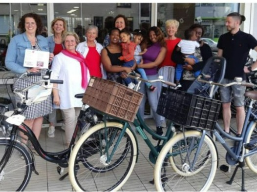 Zes fietsen voor het goede doel