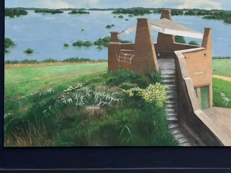 Kunstwerk Schilderssteeg beschadigd