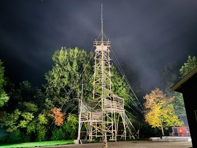 Metershoge toren sorteert effect