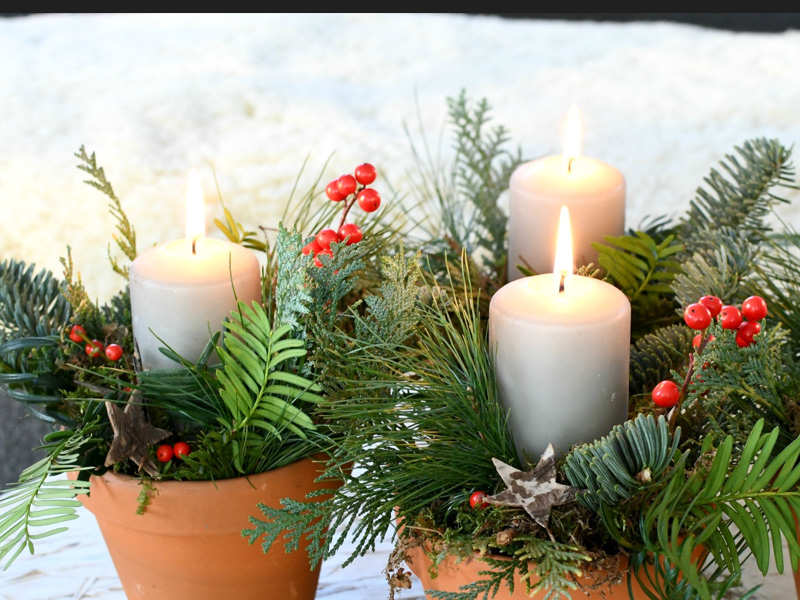 Kerststukjes maken bij IVN Zeewolde