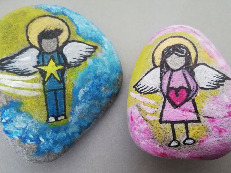 message stone voor jongen of meisje