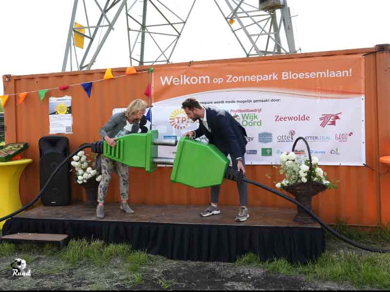 Zonnepark Bloesemlaan nu echt geopend