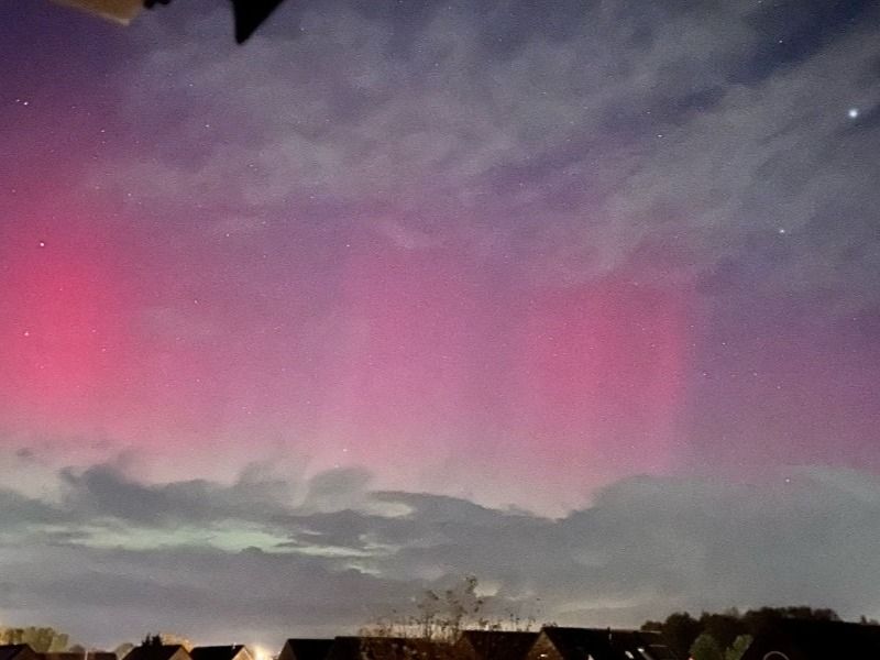 Zeldzaam Noorderlicht ook in Zeewolde gezien  