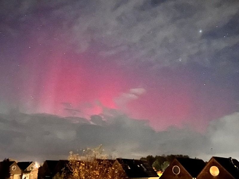 Zeldzaam Noorderlicht ook in Zeewolde gezien  