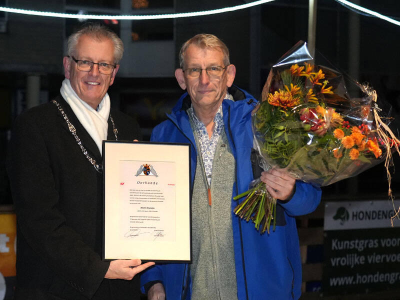 Martin hoekstra samen met Burgemeester Gerrit Jan Gorter