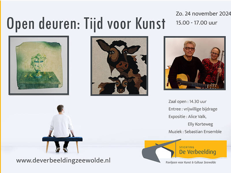 open deuren tijd voor kunst reclame folder 