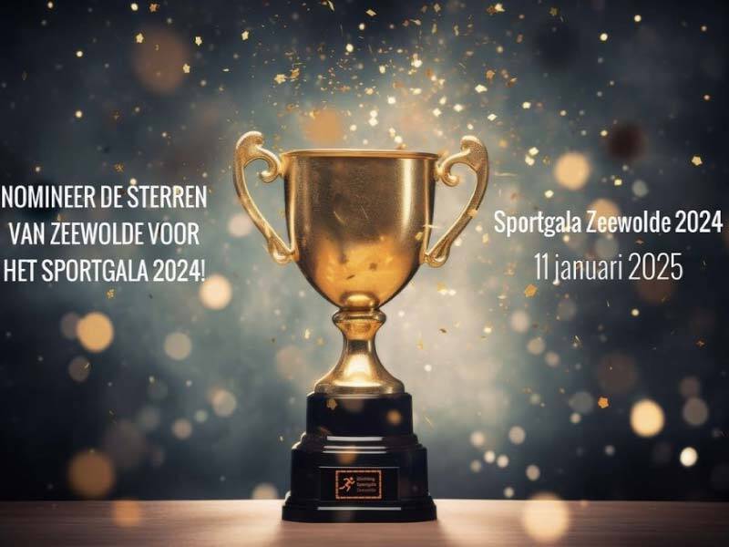 Nomineer nog voor 15 november  sporthelden voor het Sportgala 2024