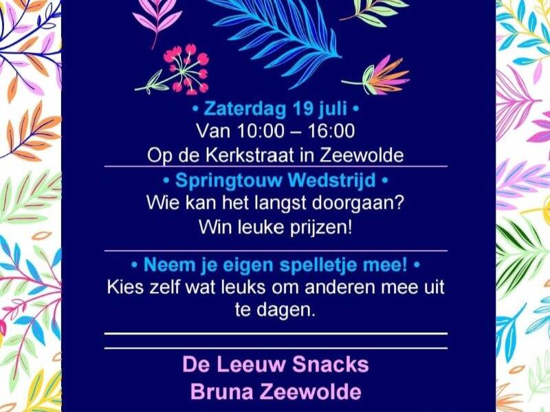 Spelletjesdag Kerkstraat: samen springen en spelen