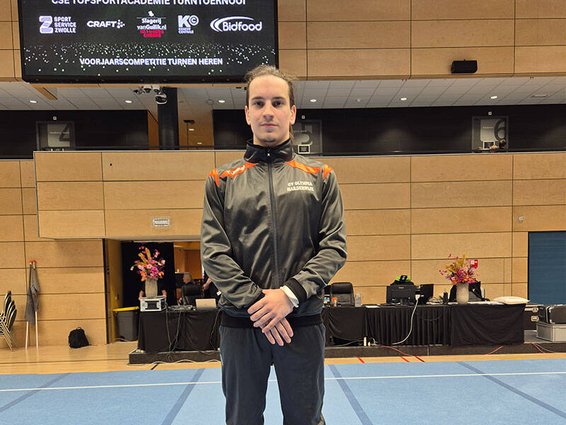 Turner Jonathan Porteous uit Zeewolde plaatst zich voor bondsfinale