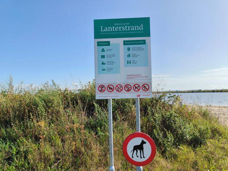 Lanterstrand officieel open: gratis ijs en koffie voor bezoekers